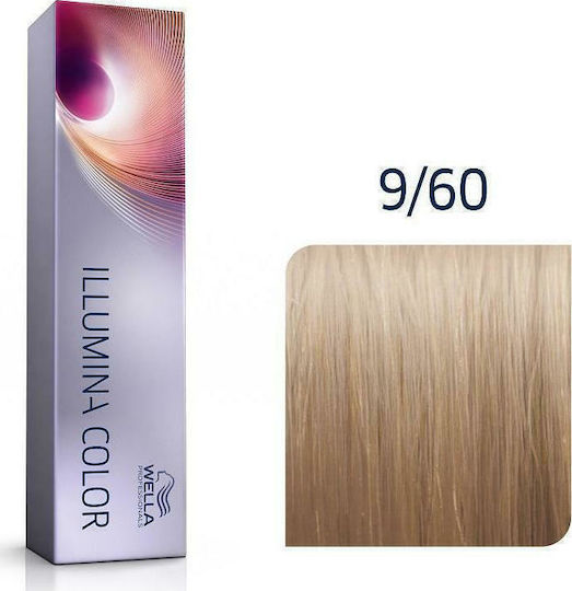 Wella Illumina Color Haarfärbemittel 9/60 Sehr Hell Violett Natürliche Blond 60ml
