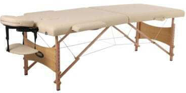 Mobiak Wooden Folding Beige Massage and Physiotherapy Bed 185x70cm