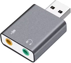 De Tech Εξωτερική USB Κάρτα Ήχου 7.1 17857