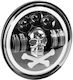 Προβολεας Εργασιας Στρογγυλος Led Skull 5.500lm 9>36v 60w 6.000k Φ170x170x65mm 4 Χρησεων Αμιο 1 Τεμ