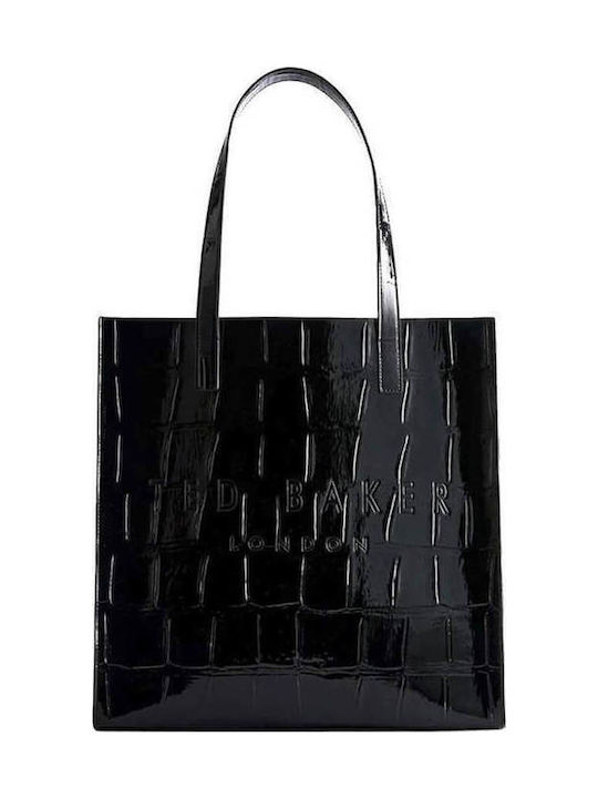 TEDman Ted Baker Croccon Geantă de damă De umăr Argintie 253518-GUNMETAL