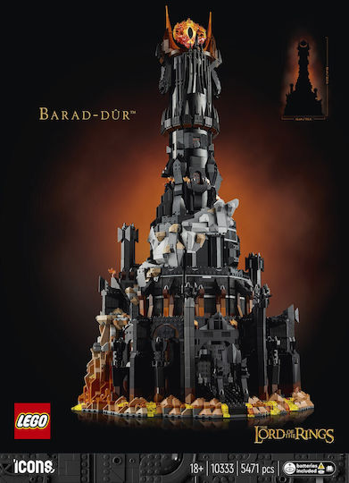 LEGO Icons Lord Of The Rings Barad-Dur für 18+ Jahre 5471 Stück
