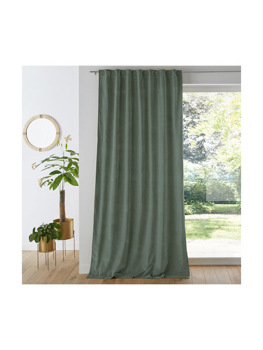 La Redoute Interieurs Curtain Window with Tunnel Green 350117390_9889_10 135x180cm