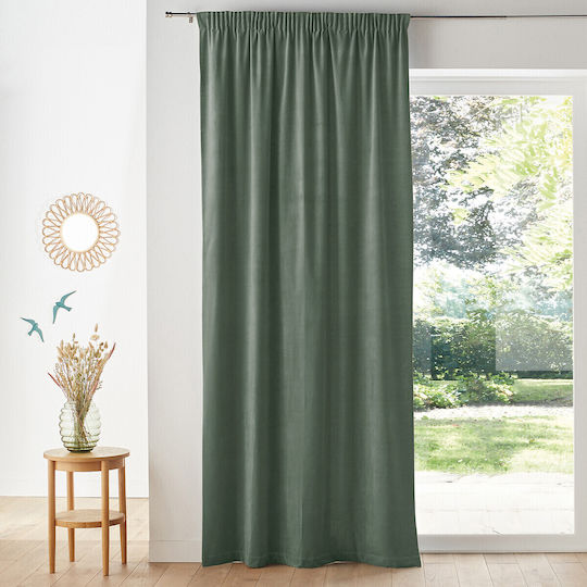 La Redoute Interieurs Perdea Fereastră Cu Coafură Verde 135x180cm