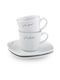 Lamart Set of Cups Espresso Porcelain White 90ml 2pcs