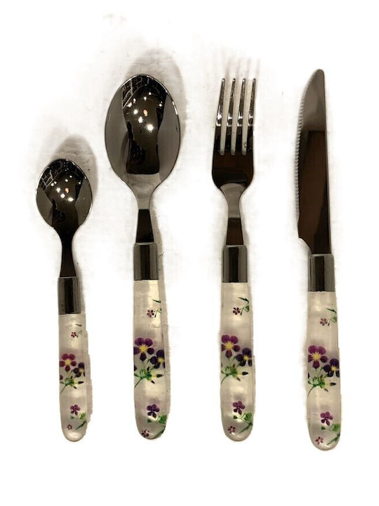 Etoile Set de Tacâmuri Inoxidabil Violet 24buc