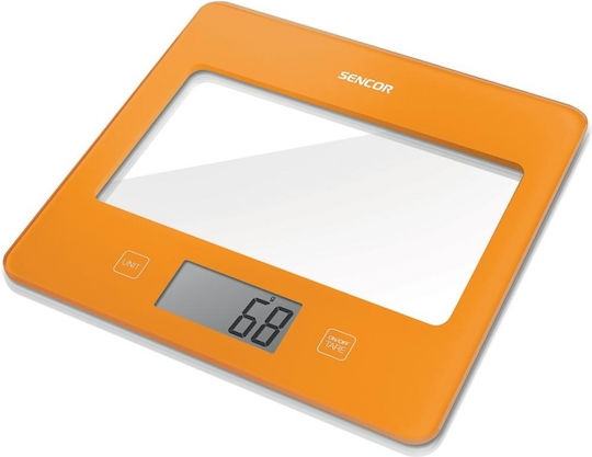 Sencor Ψηφιακή Ζυγαριά Κουζίνας έως 5kg Πορτοκαλί