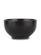 Nava Cereal Serving Bowl Round Ceramic Black with Diameter 14.5cm