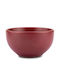 Nava Serving Bowl Round Ceramic Red with Diameter 14.5cm