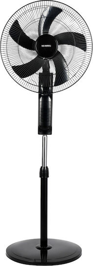 Kumtel Ανεμιστήρας Ορθοστάτης 60W Διαμέτρου 45.72cm Μαύρος