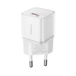 Baseus Charger Without Cable with USB-C Port 20W Whites (GaN5S)