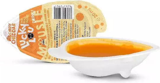 Lucky Lou Mausle Drink Katzenleckerlis mit Käse für Erwachsene Katzen 20gr Cheddar 20ml