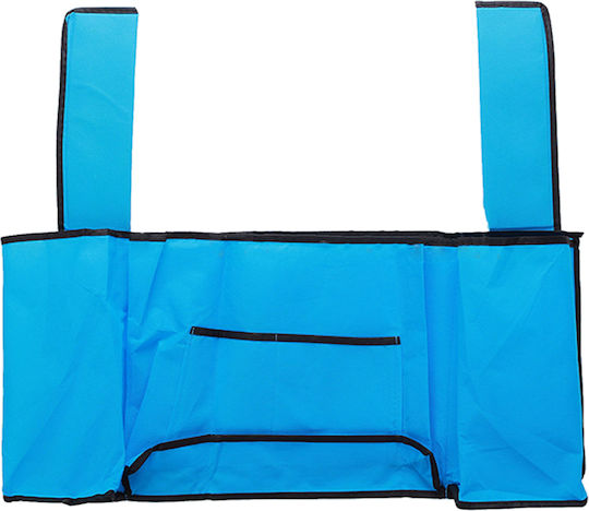 Bed Organizer 5 Pockets Zola Easy To Assemble 56x26 Cm Blue