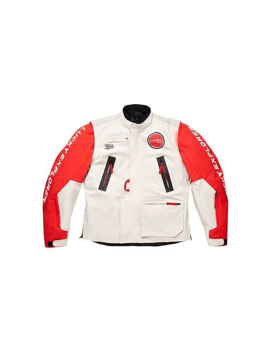 Fuel Motorcycles Summer Men's Riding Jacket White