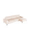 Noa Corner Couch with Right Corner Ecru 288x157x80 cm