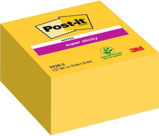 Exas Paper Sticky Note Pads in Cube Orange 7.6x7.6pcs