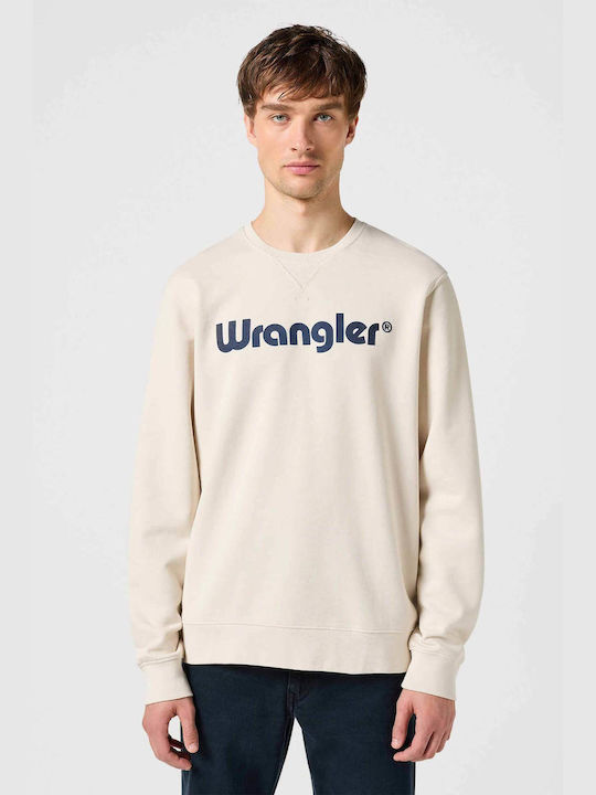 Wrangler Herren Sweatshirt Ecru