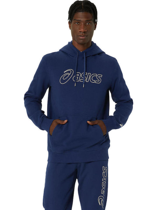 ASICS Φούτερ με Κουκούλα Nvy