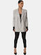 Glitzer-Effekt Silber Blazer