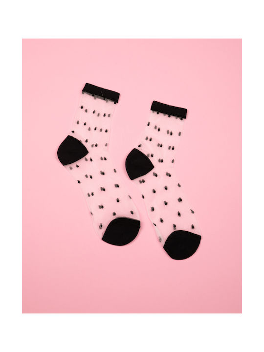 Transparent Design Black Socks