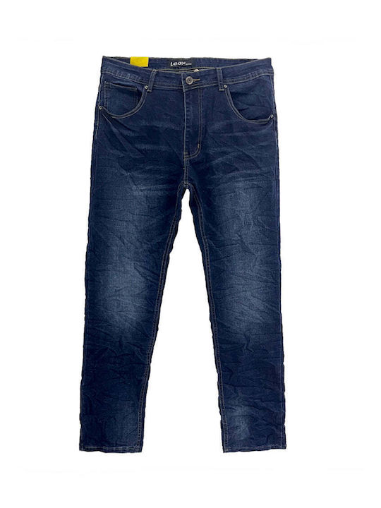 Men's Jeans Pants Elastic Blue