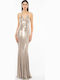 Maxi Evening Dress Bronze