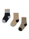 Mayoral Kids' Socks Ecru/Brown 3 Pairs