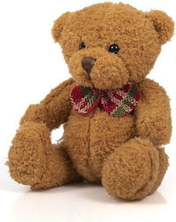 Friendlies Teddybären Kariertes Band - Braun 14 cm