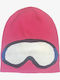 Beanie Unisex Reversible Beanie Knitted in Fuchsia color