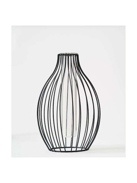 Koart Decorative Vase Black 14x14x24cm