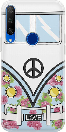 Retro Love Van Huawei Honor 9x Clear Tpu Διάφανη Σιλικόνη