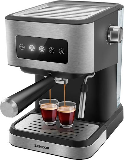 Sencor Μηχανή Espresso 1050W Πίεσης 20bar Ασημί SES 4020SS