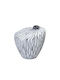 Espiel Set Decorative White Ceramic Vases Φ15.2xH15.3cm 2 Pieces