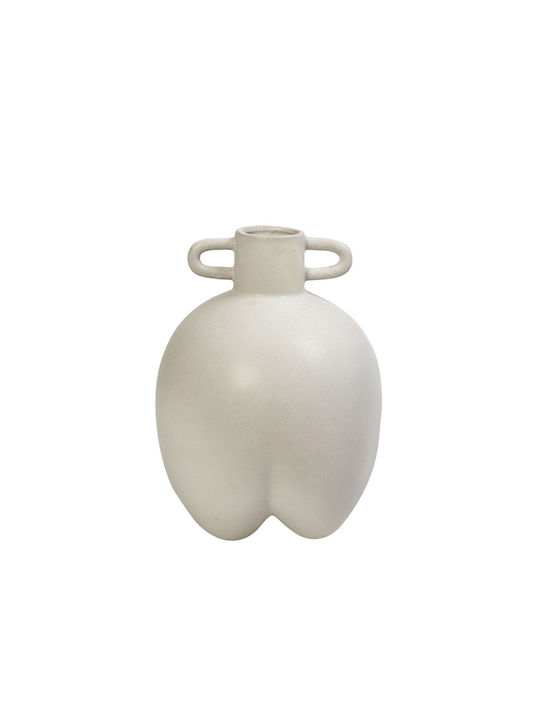 Espiel Decorative Vase White 18.7x18.7x25.5cm