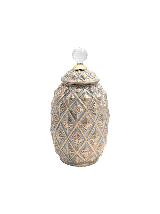 Fylliana Decorative Vase Gold 17x32cm