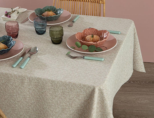 Atmosphera Τραπεζομάντηλο Βαμβακερό Edi Beige 250x150εκ.