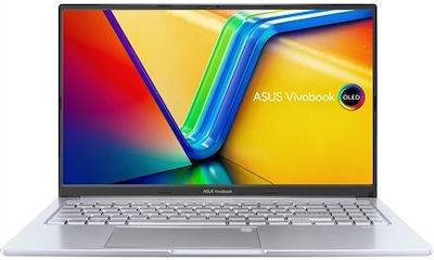 Asus Vivobook 15 M1505YA-MA086W 15.6" OLED (Ryzen 7-7730U/16GB/512GB SSD/W11 Home) Cool Silver (US Keyboard)