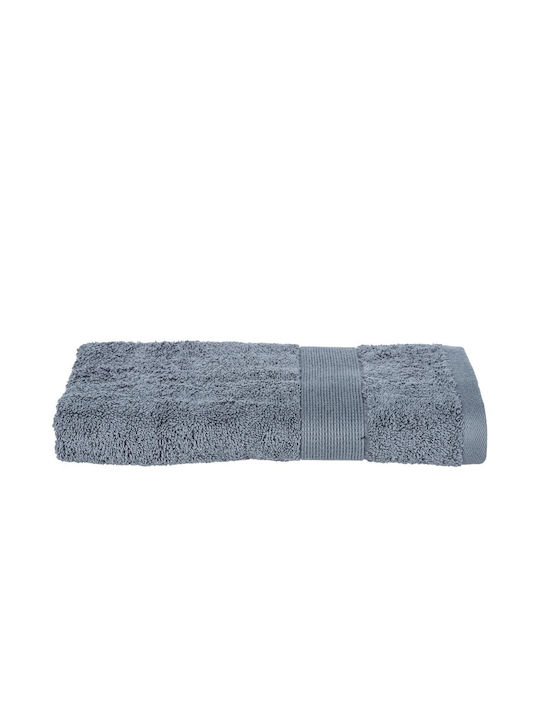 Atmosphera Πετσέτα Προσώπου 50x90εκ. Γκρι Βάρους 450gr/m²