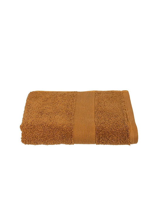 Atmosphera Πετσέτα Προσώπου 50x90εκ. Cinnamon Brown Βάρους 450gr/m²
