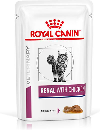 Royal Canin Renal Wet Food for Cats in Pouches with Chicken 85gr