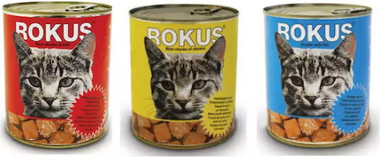 Rokus Wet Food for Cats in Cans with Rabbit 410gr