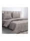 Beauty Home Sheet Sets Queen with Elastic 170x200+30cm. Espresso Art 12077 Embrime 4pcs