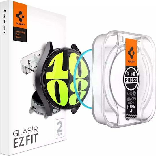 Spigen Glas.tR EZ Fit Tempered Glass για το Galaxy Watch7 44mm 2τμχ AGL08493