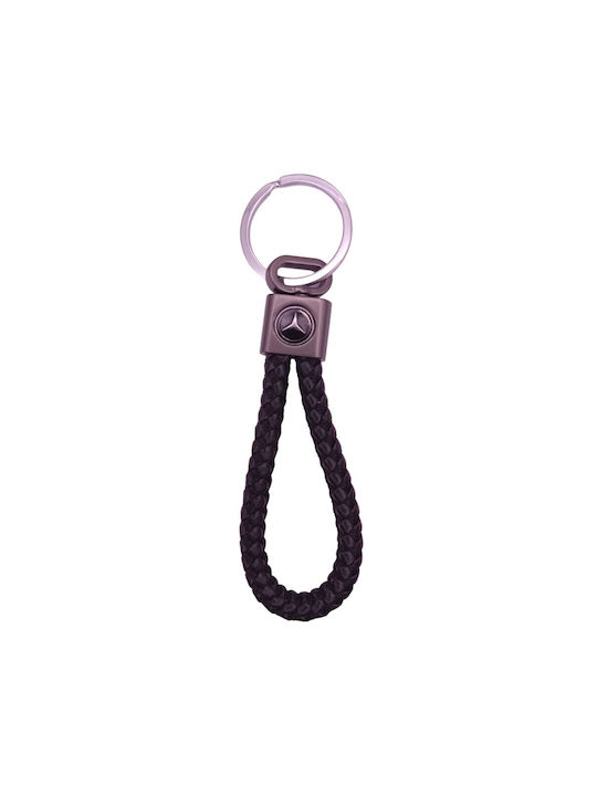 Leather Mercedes Keychain