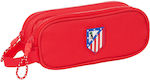 Atletico Madrid Κασετίνα με 2 Θήκες Κόκκινη