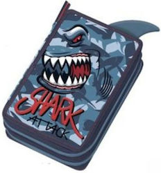 Graffiti Filled Blue Pencil Case