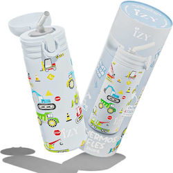 Izy Bottles Детски Бутилки За Вода Термос Non Spill 350ml Сини