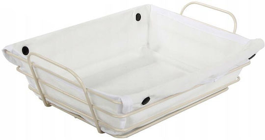 Bread Box Metallic White 22x15.5x6.5cm