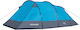 Nils NC3027 Camping Tent Tunnel Blue 3 Seasons for 4 People 450x260x150cm