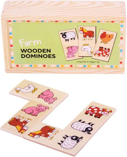 Joc de Societate Domino Farm pentru 2-4 Jucători 2+ Ani Big Jigs